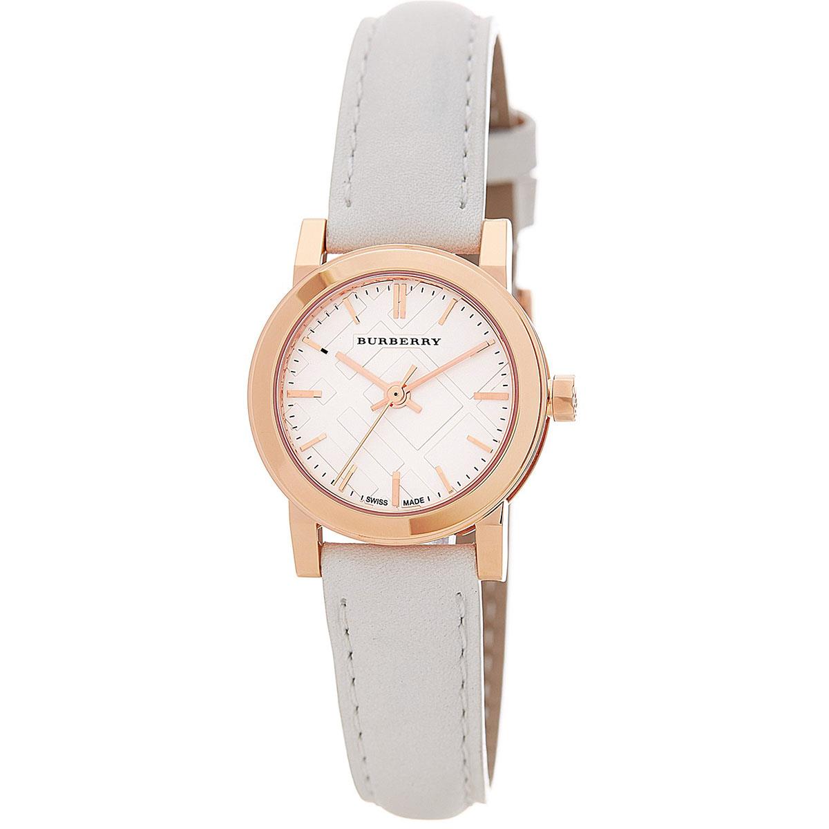 Burberry BU9209 Rose Gold Tone White Leather Women's Watch Burberry BU9209 Rose Gold Tone White Leather Women's Watch